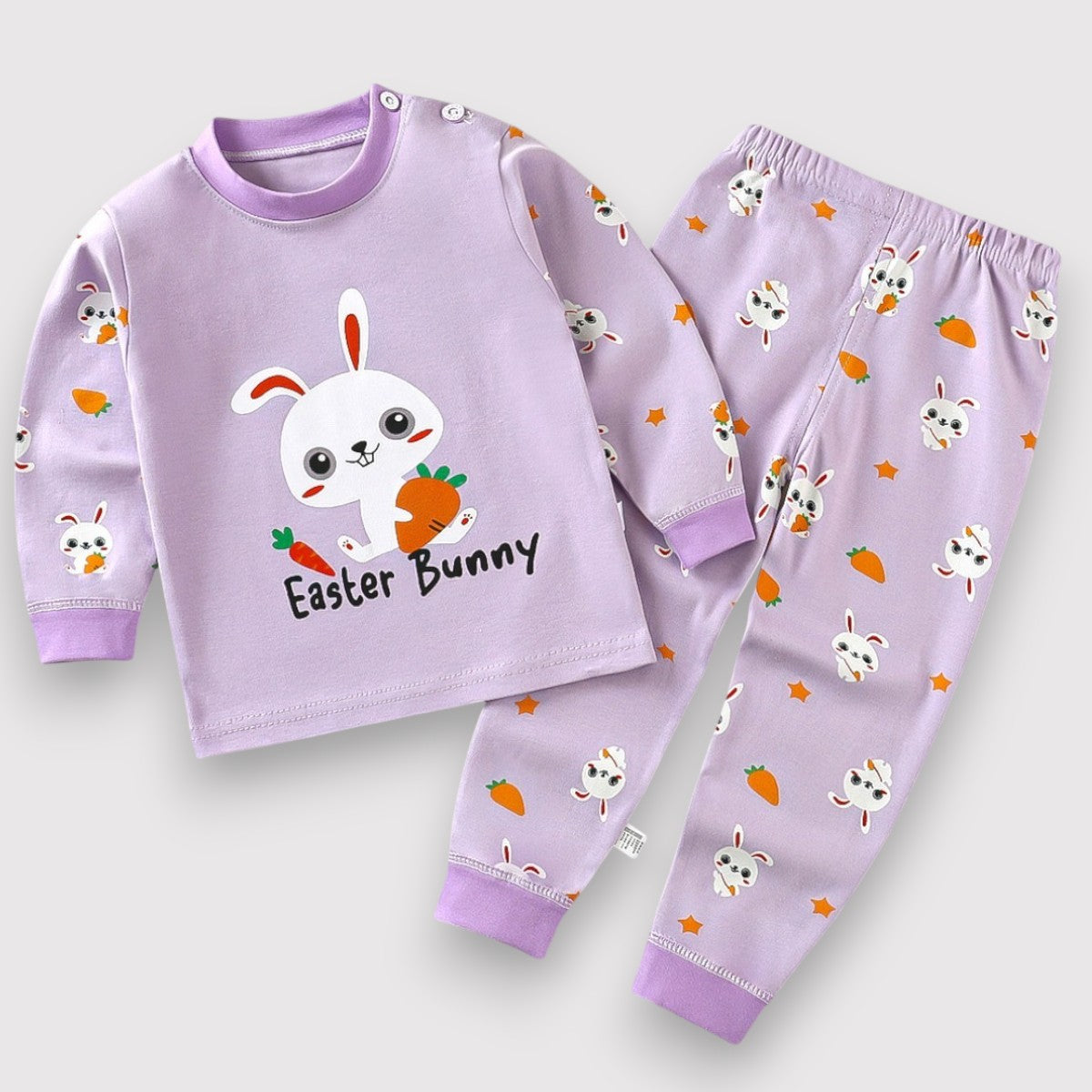 Autumn Pajama Set-Purple Bunny